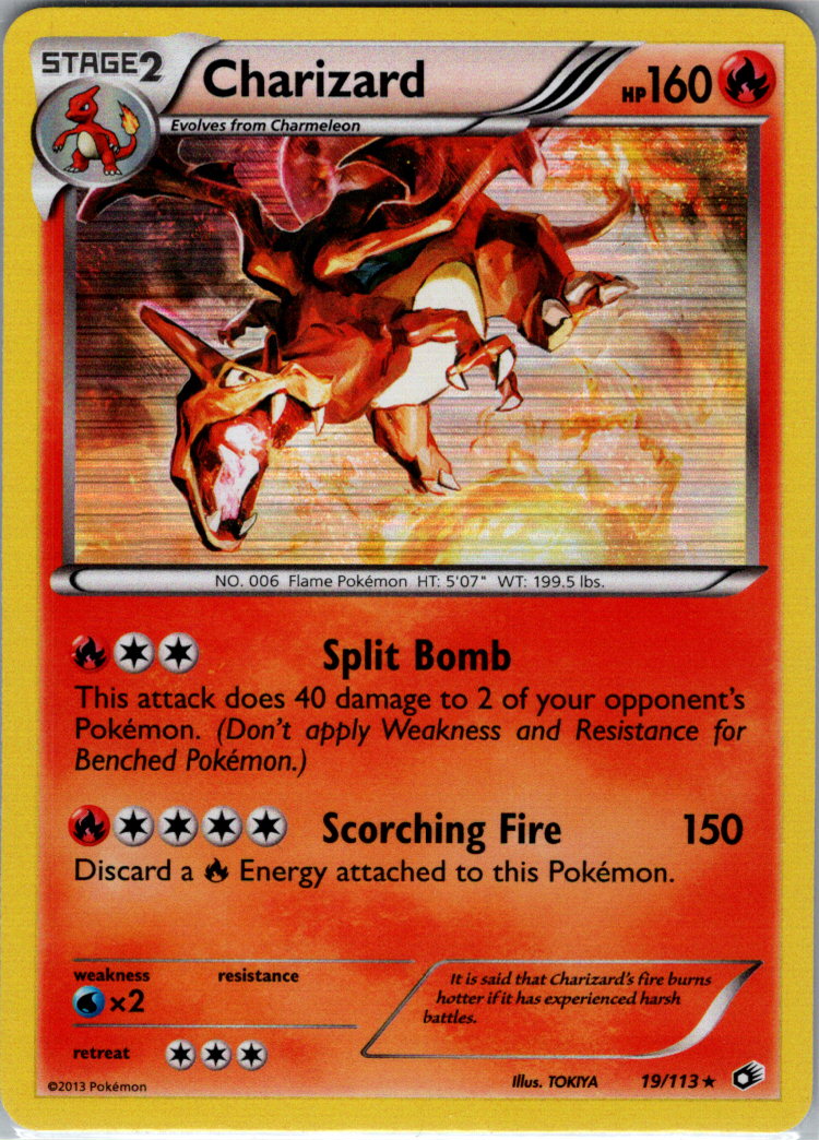 Charizard H 19/113 Legendary Treasures NM