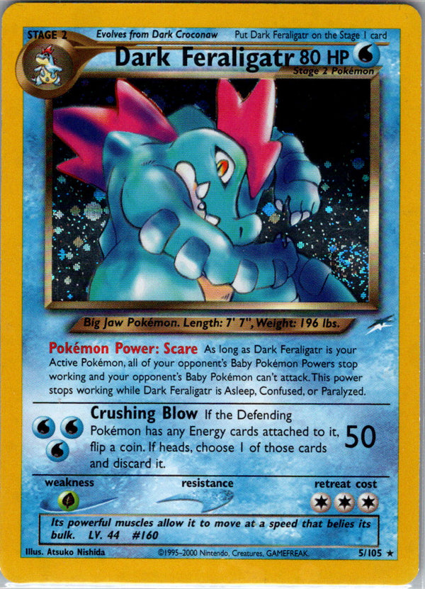 Dark Feraligatr Unlimited Holofoil 005/105 Neo Destiny NM