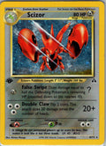 Scizor 10 1st Edition Holofoil 10/75 Neo Discovery MP