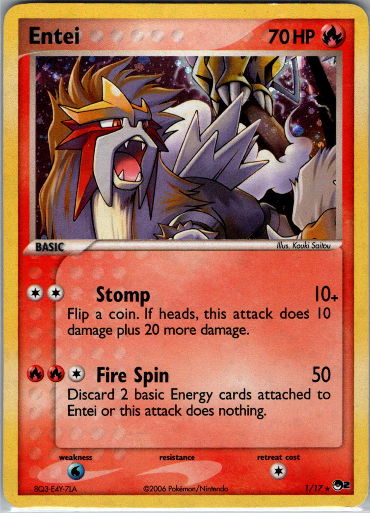 Entei H 001/017 POP Series 2 LP