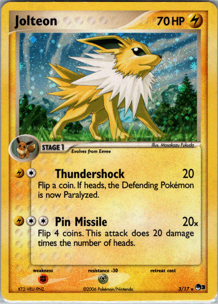 Jolteon H 003/017 POP Series 3 LP