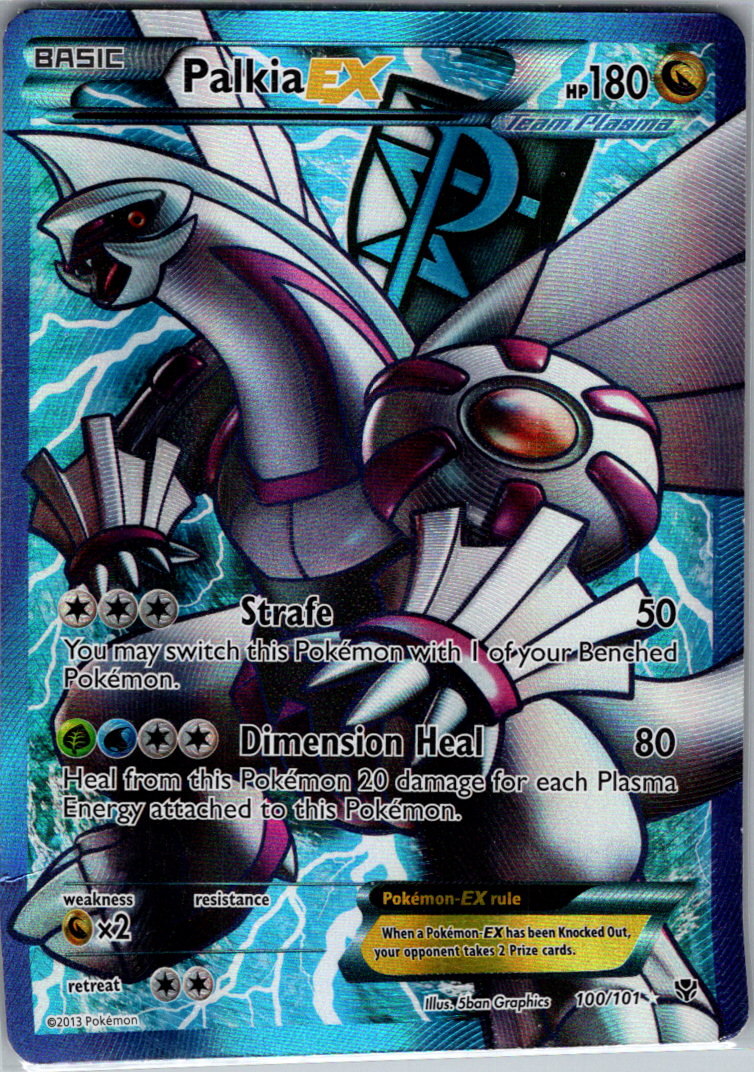 Palkia EX Team Plasma 100 Full Art H 100/101 Plasma Blast HP
