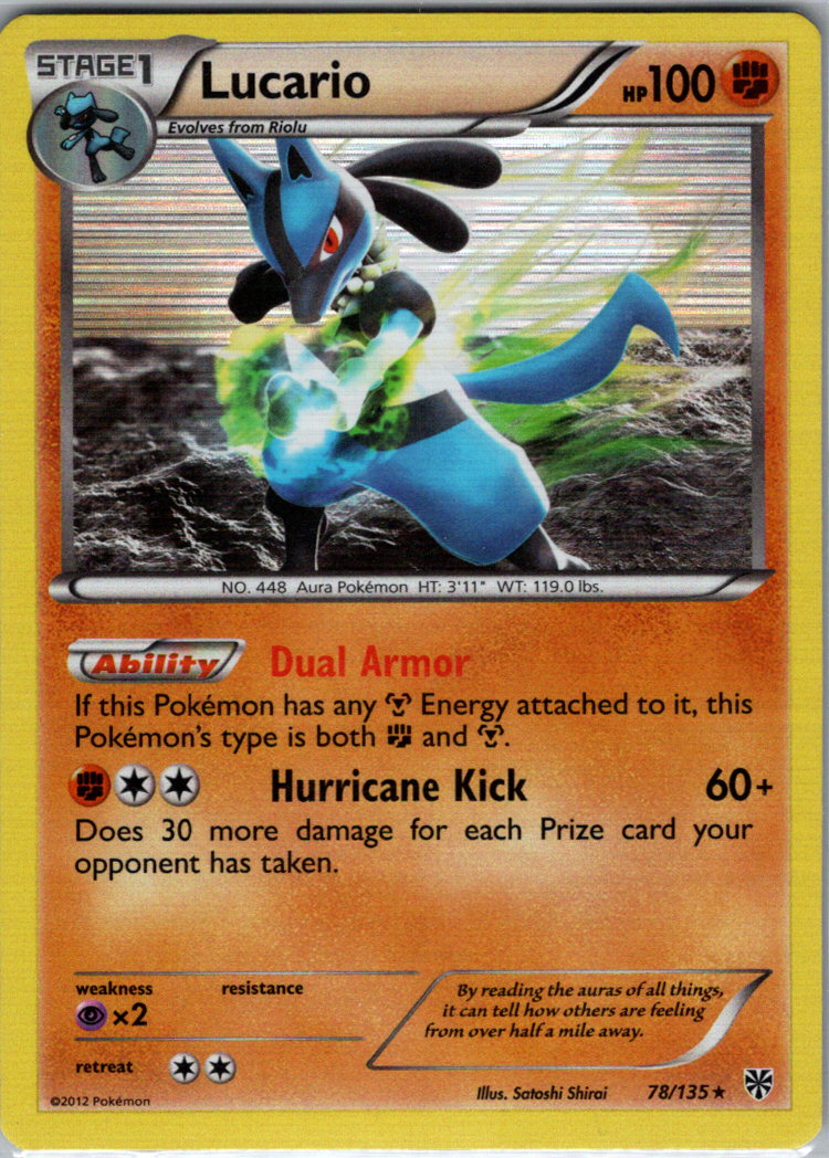 Lucario 78 H 78/135 Plasma Storm NM