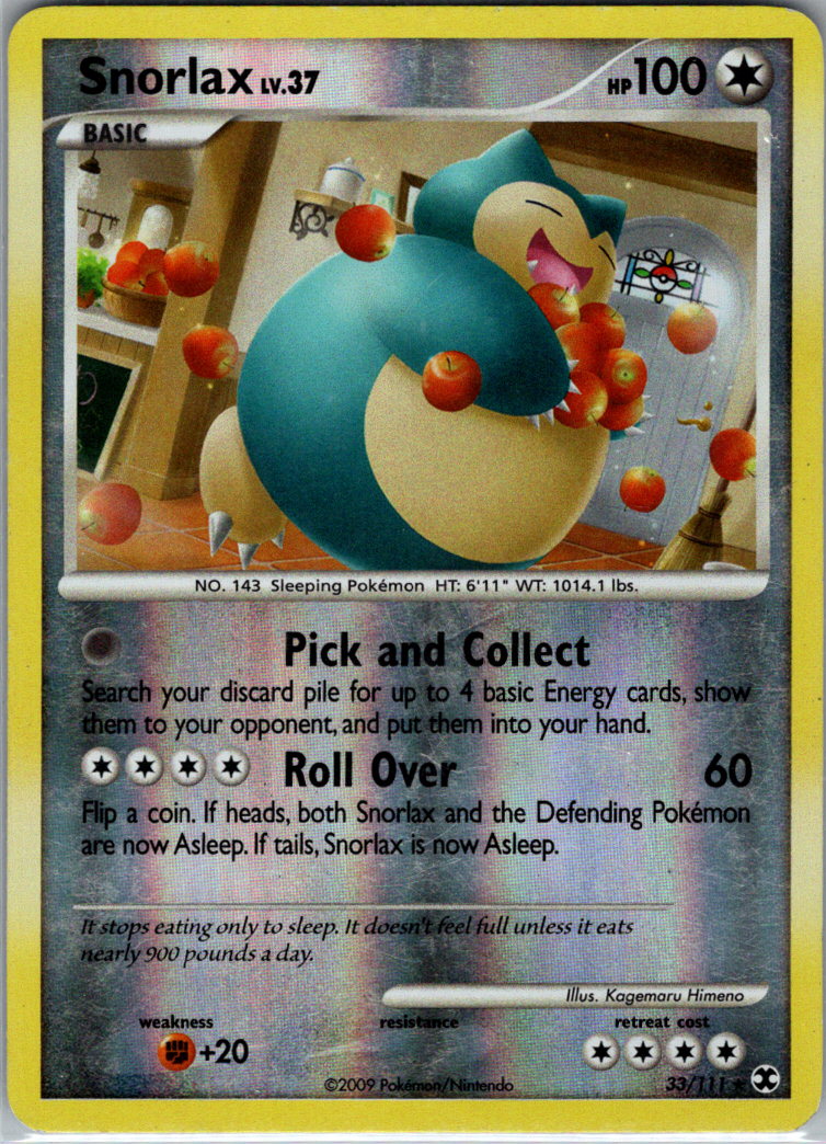 Snorlax 33 RH 33/111 Rising Rivals MP