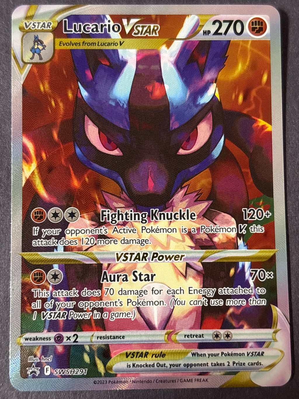 Lucario VSTAR SWSH291 H SWSH291 SWSH: Sword & Shield Promo Cards NM