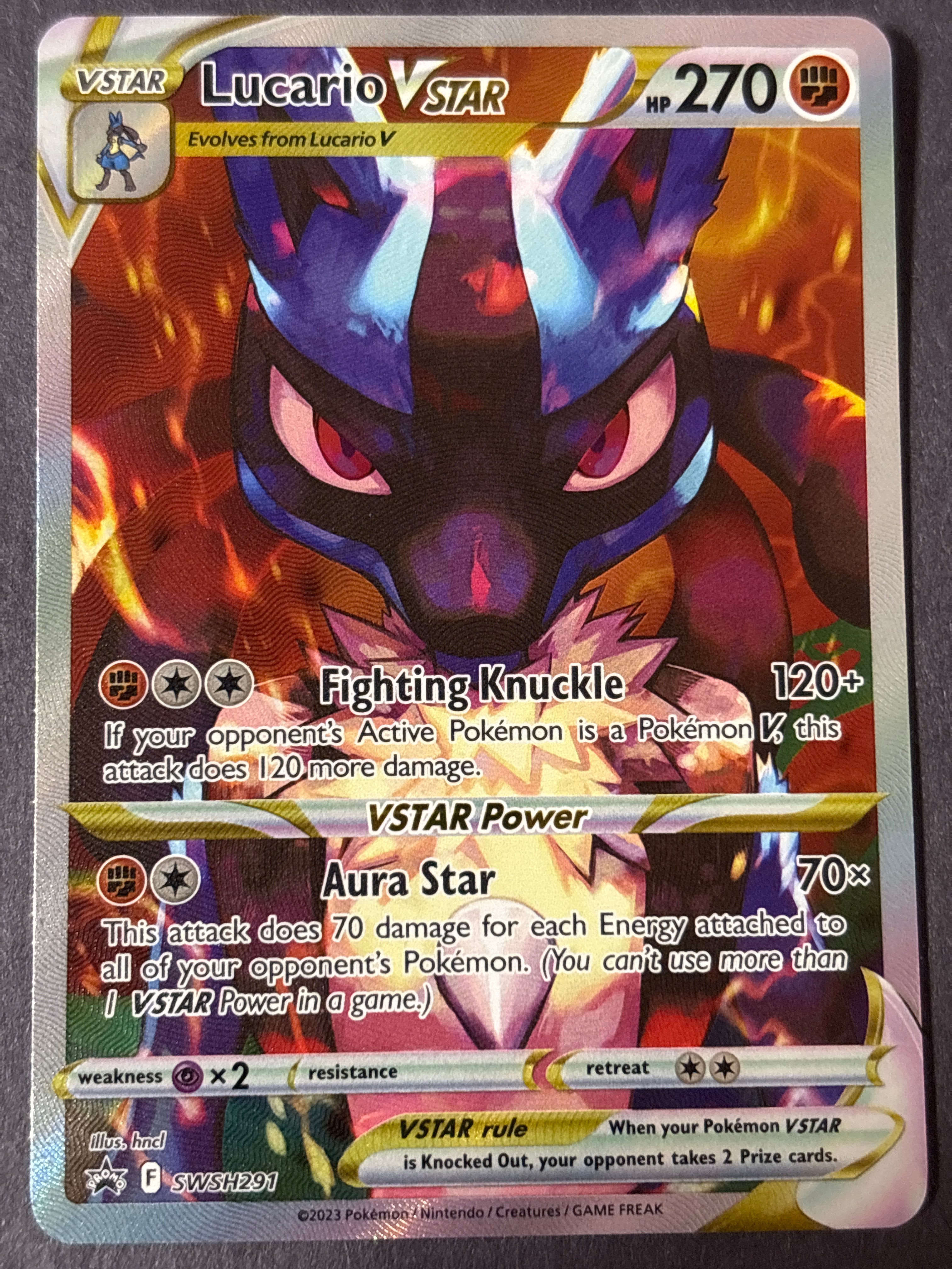 Lucario VSTAR SWSH291 H SWSH291 SWSH: Sword & Shield Promo Cards NM