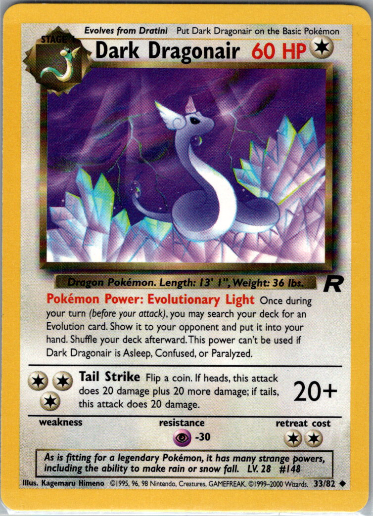 Dark Dragonair Unlimited 33/82 Team Rocket LP