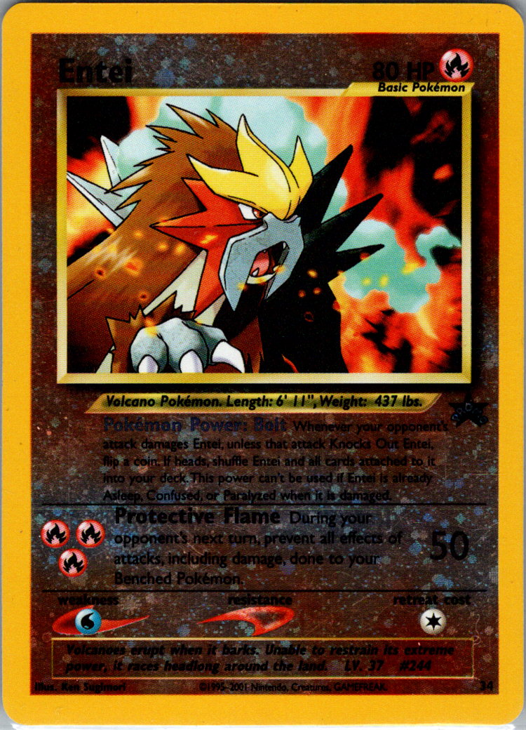 Entei RH 34/53 WoTC Promo LP