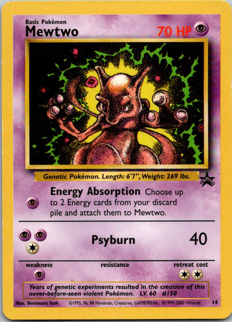 Mewtwo 14 14/53 WoTC Promo LP