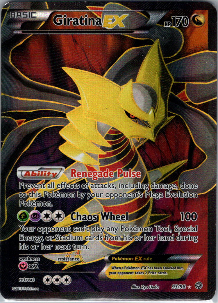 Giratina EX 93 Full Art H 93/98 XY - Ancient Origins DMG