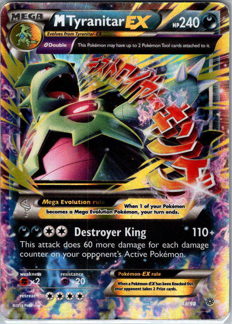 M Tyranitar EX H 43/98 XY - Ancient Origins LP