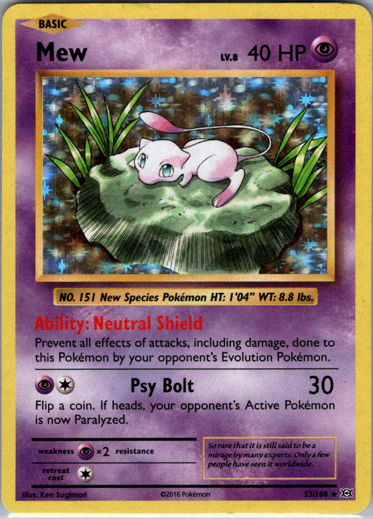 Mew RH 53/108 XY - Evolutions LP
