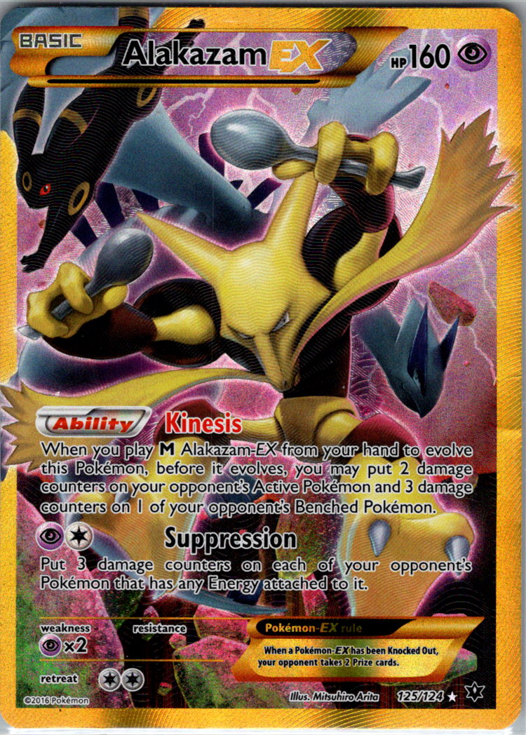 Alakazam EX Secret H 125/124 XY - Fates Collide HP