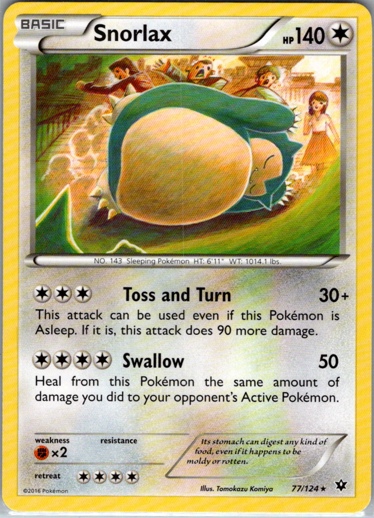 Snorlax 77/124 XY - Fates Collide LP