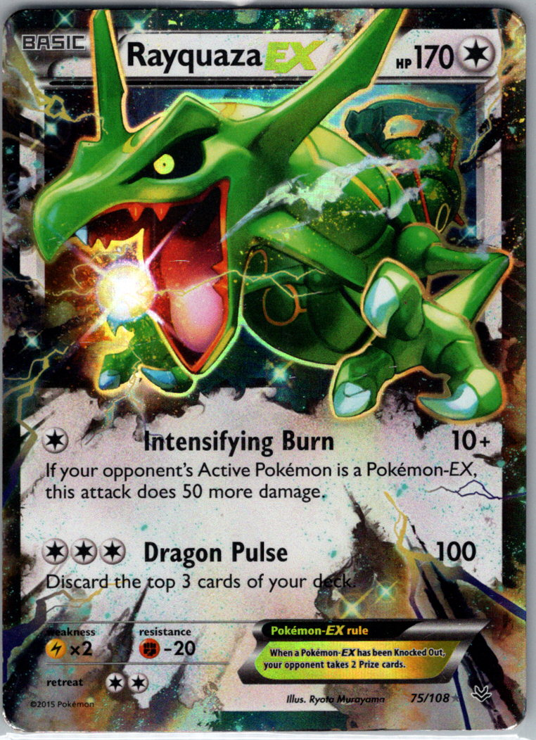 Rayquaza EX 75 H 75/108 XY - Roaring Skies HP