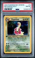 2000 Pokemon Neo Genesis 1st Edition Meganium-Holo #11 PSA 8