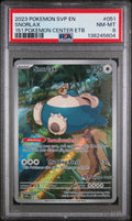 2023 Pokemon Svp En-Sv Black Star Promo Snorlax 151 Pokemon Center Elite Trainer Box #051 PSA 8