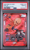 2025 Dragon Ball Super Card Game Fusion World Manga Booster 01 Krillin Alternate Art #SB01-051 PSA 10